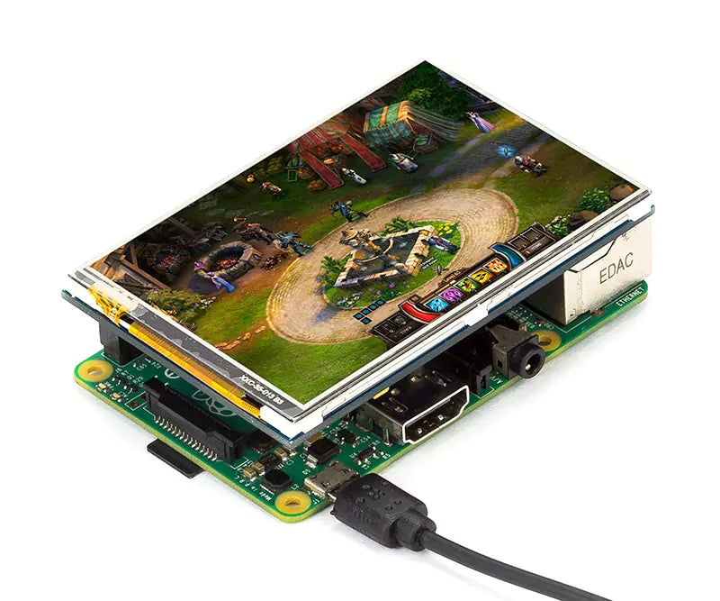 Pantalla de 3,5 pulgadas para pantalla táctil Raspberry Pi 3